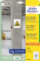 Etikety univerzálne 63,5x29,6mm Avery A4, silne lepivé 20 hárkov – Obrázok 2