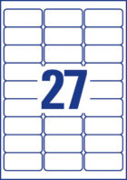 Etikety univerzálne 63,5x29,6mm Avery A4, silne lepivé 20 hárkov – Obrázok 3