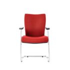Konferenčná stolička Gala červená D3 – Obrázok 2