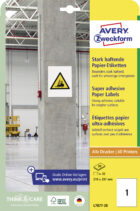 Etikety univerzálne 210x297mm Avery A4, silne lepivé 20 hárkov – Obrázok 9