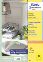 Etikety farebné 70x37mm Avery A4 100 hárkov žlté – Obrázok 6