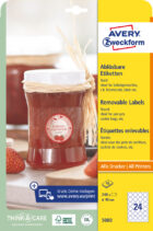 Etikety kruhové 40mm Avery 10 hárkov biele – Obrázok 11