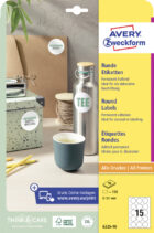Etikety univerzálne kruhové 51mm Avery A4 10 hárkov – Obrázok 5