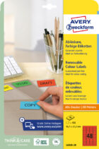 Etikety Avery odnímateľné 45,7x21,2 mm červené – Obrázok 7