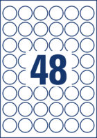 Etikety univerzálne kruhové 30mm Avery A4 10 hárkov – Obrázok 5