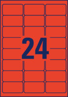 Etikety Avery odnímateľné 63,5x33,9 mm, červené – Obrázok 5
