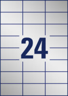 Etikety polyesterové veľmi odolné 70x37mm Avery A4 strieborné 20 hárkov – Obrázok 13