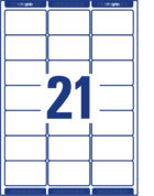 Adresné etikety 63,5x38,1mm Avery A4 100 hárkov, laser – Obrázok 2