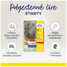 Etikety polyesterové veľmi odolné 210x297mm Avery A4 25 hárkov priehľadné – Obrázok 14