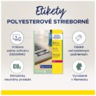 Etikety polyesterové veľmi odolné 63,5x29,6mm Avery A4 strieborné 20 hárkov – Obrázok 18