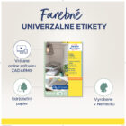 Etikety farebné 70x37mm Avery A4 100 hárkov modré – Obrázok 8