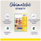 Etikety v tvare kvetu 40,8x40,3mm Avery 10 hárkov biele – Obrázok 13