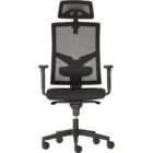 Kancelárska stolička GAME Šéf SYN čierna (Bombay 02) + PDH nastaviteľný + podrúčky P44 – Obrázok 4