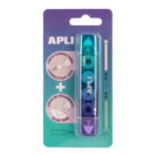 Korekčný roller a lepidlo APLI 2v1, mix farieb – Obrázok 2