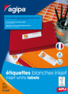 Etikety inkjet 63,5x38,1mm Agipa A4 100 hárkov – Obrázok 2
