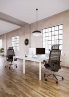 Kancelárska stolička Edge Net čierna s čiernym sedákom – Obrázok 7