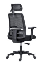 Kancelárska stolička Delfo, čierna – Obrázok 4