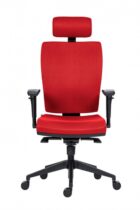 Kancelárska stolička GALA PLUS PDH SL 1580 SYN červená BN14 + podrúčky AR08 – Obrázok 2