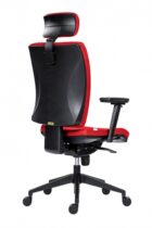 Kancelárska stolička GALA PLUS PDH SL 1580 SYN červená BN14 + podrúčky AR08 – Obrázok 4