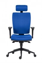 Kancelárska stolička GALA PLUS PDH SL 1580 SYN modrá BN3 + podrúčky AR08 – Obrázok 2