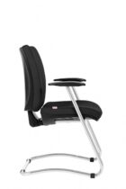 Konferenčná stolička Gala čierna D2 – Obrázok 3