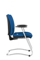 Konferenčná stolička Gala modrá D4 – Obrázok 3