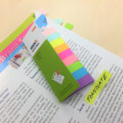 Samolepiace záložky Stick’n Hopax, 12 x 50 mm, 9 x 50 lístkov, mix neónových farieb – Obrázok 2