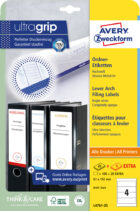 Etikety univerzálne na zakladače 61 x 192 mm Avery A4 25+5 hárkov – Obrázok 3