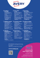 Samolepiace menovky Avery na textil 80x50mm, materiál acetátový hodváb – Obrázok 14