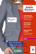 Samolepiace menovky Avery na textil 80x50mm, materiál acetátový hodváb – Obrázok 3