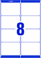 Etikety na zásielky 99,1x67,7mm Avery A4 100 hárkov, laser – Obrázok 2