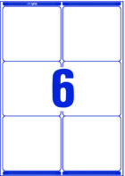 Etikety na zásielky 99,1x93,1mm Avery A4 100 hárkov, laser – Obrázok 2