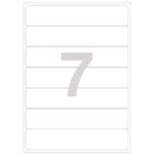 Etikety univerzálne na zakladače 38 x 190 mm Agipa A4 20 hárkov – Obrázok 2